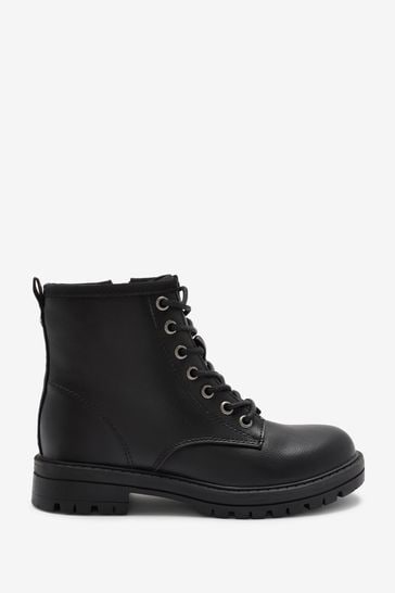 Buy Black Standard Fit F Warm Lined Lace Up Boots from Next