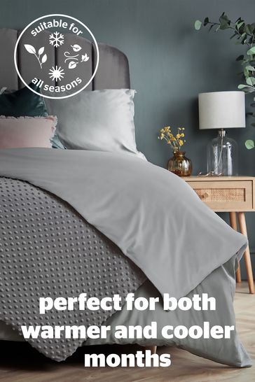 Buy Silentnight Grey Wellbeing Weighted Blanket Plush Cover from the Next  UK online shop