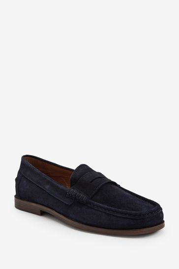 Next navy loafers online