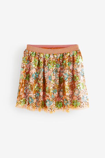 H&m rainbow new arrivals sequin skirt