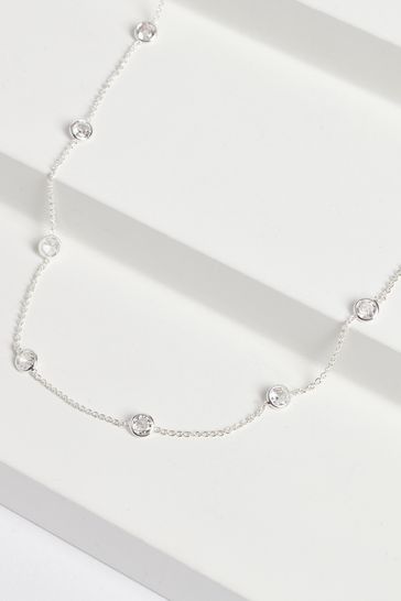 Buy Silver Plated Sparkle Necklace from Next Netherlands