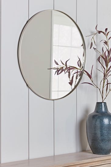 Buy Cox & Cox Antique Slim Frame Round Medium Mirror from Next Ireland