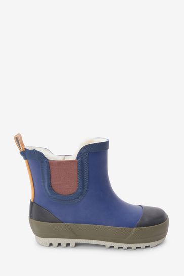Colourblock Warm Lined Ankle Wellies