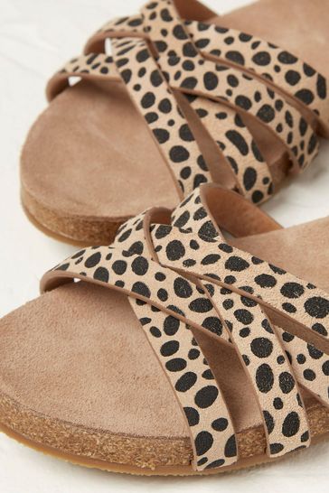 Leopard print sandals next 2025