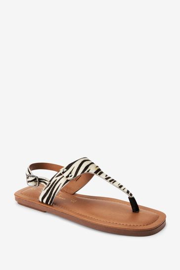 Zebra print sandals deals