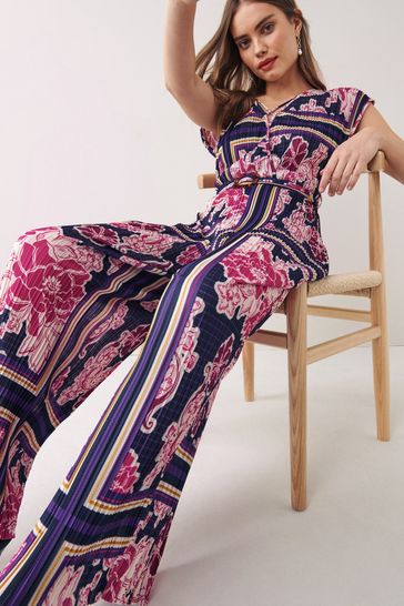 Navy and sales pink jumpsuit