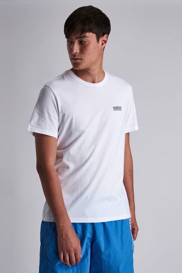 Barbour® International Small Essential White Logo T-Shirt
