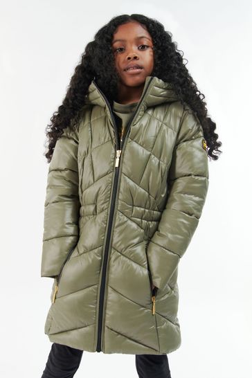 Barbour® International Girls Green Salta Quilt Jacket