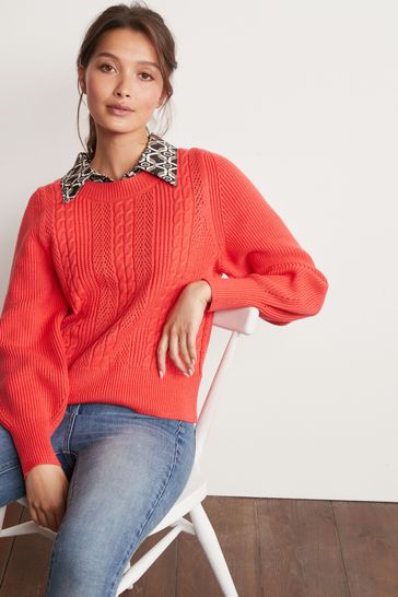 Buy Coral Pink Stitch Shirt Layer Jumper from Next Luxembourg