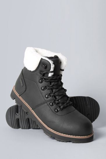 Buy Animal Black Sherpa Lined Boots from Next Gibraltar