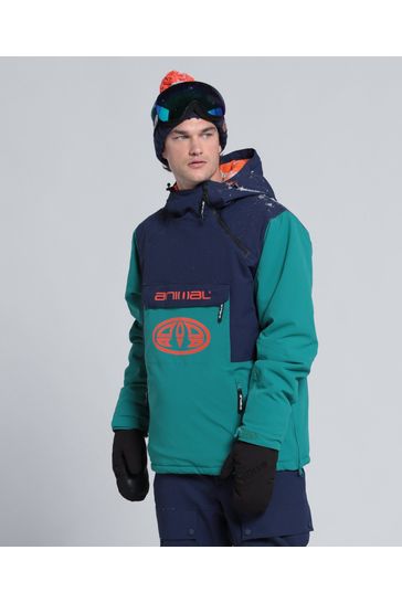 Animal Mens Blue Snowy Ski Jacket