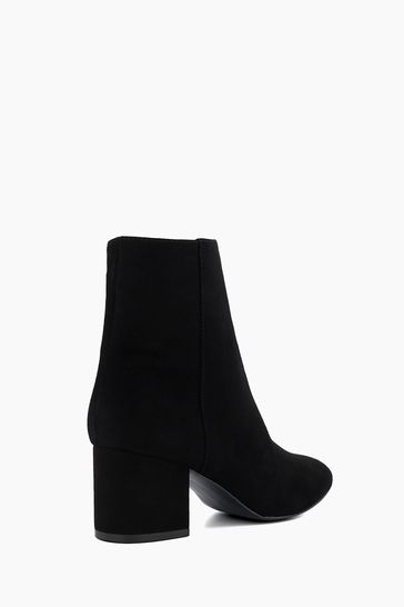 Dune black suede ankle 2025 boots