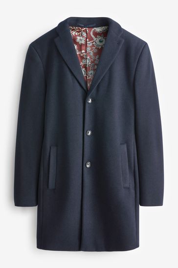 Next navy best sale military coat