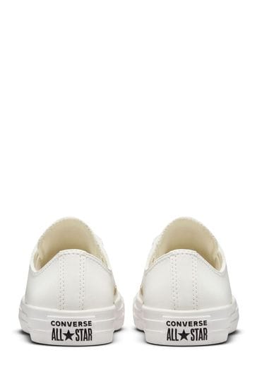 White leather converse size 3 on sale