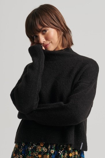 superdry black sweater