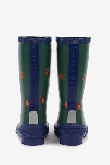 Barbour wellies hotsell kids Blue
