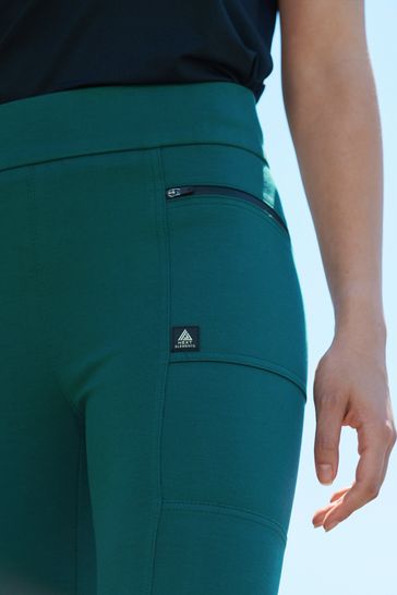 Fleece lined ponte leggings top