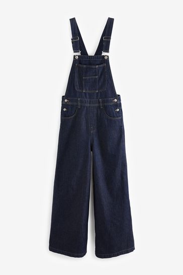 Wide leg cropped dungarees outlet