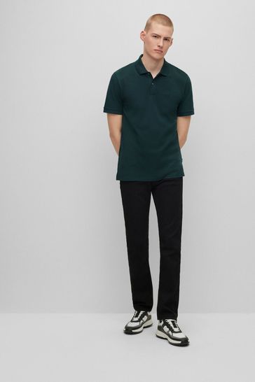 Buy BOSS Dark Green Pallas Pima Cotton Polo Shirt from Next Bahrain