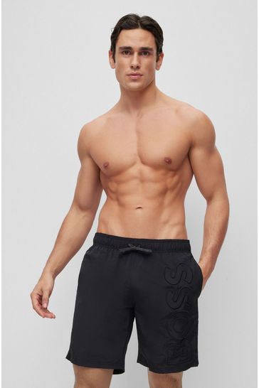 Boss swim shorts mens outlet