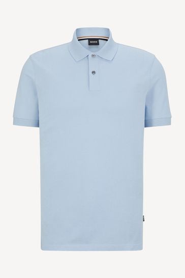 Boss blue polo shirt online