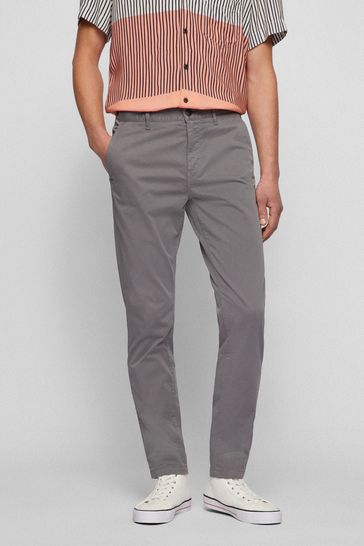 Buy BOSS Light Grey Schino Tapered Chinos from Next Bahrain