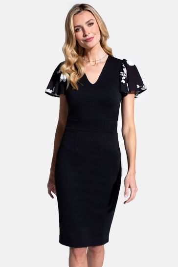 Black ponte sale dress