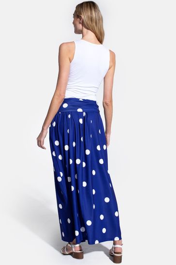 Buy Hot Squash Womens Blue Roll Top Maxi Skirt from Next Luxembourg