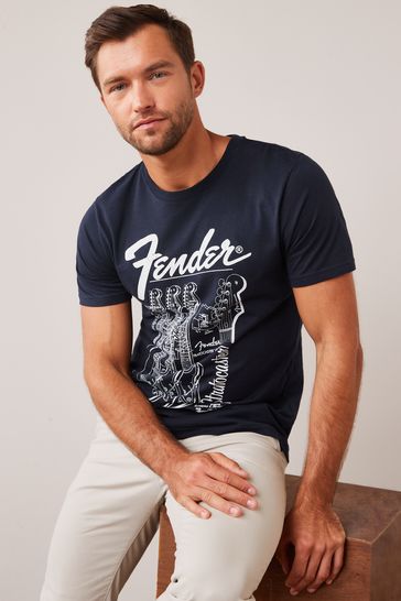 Fender Navy Blue License T-Shirt