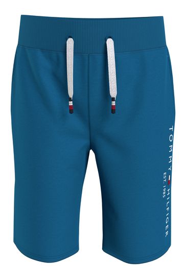 Boys Organic Cotton Sweat Shorts in Blue