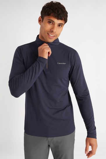 Calvin Klein Golf Silver Newport Half Zip Top