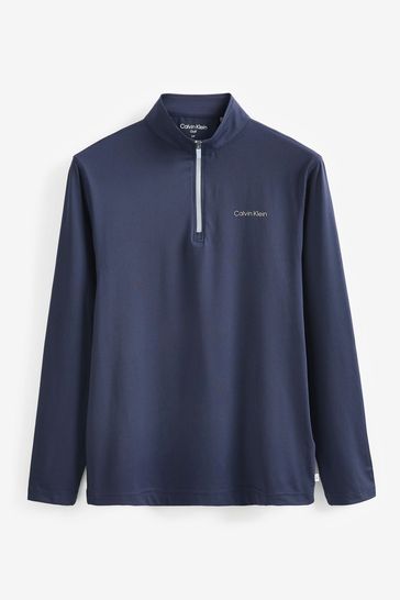 Calvin Klein Golf Blue Newport Half Zip Jumper