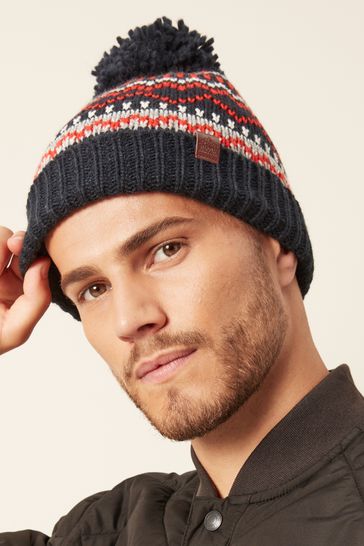 Next mens bobble hat cheap