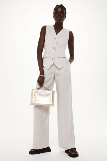 Whistles online gold clutch