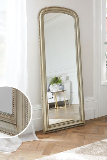 Champagne Gold Beaded Arch Full Length Mirror