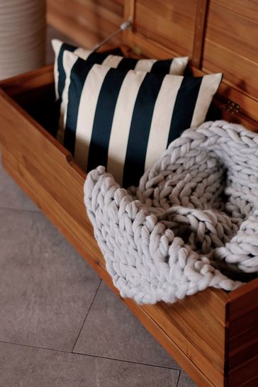 Charles Bentley Natural Acacia Garden Storage Box