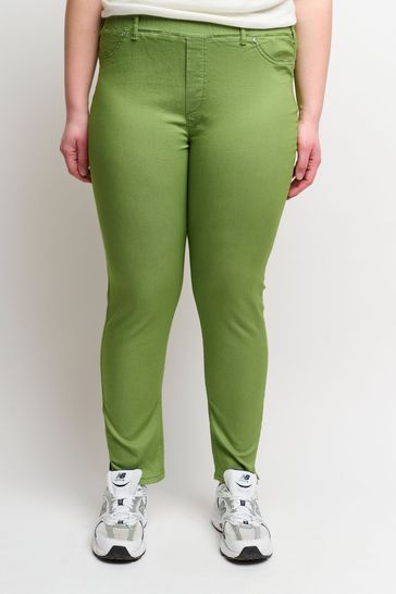 CISO Green Skinny Fit Trousers