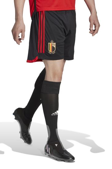 adidas Black World Cup Belgium 22 Adult Home Shorts