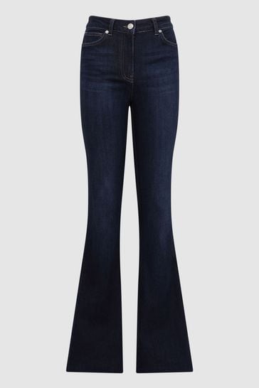 Indigo flared jeans on sale