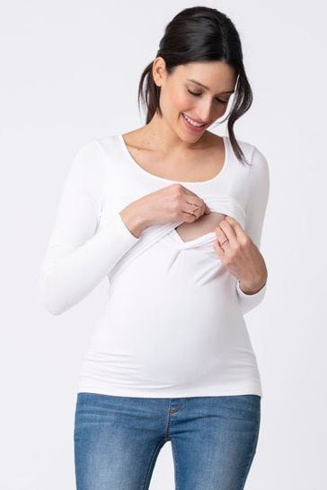 Buy Seraphine Black Maternity And Nursing Tops Twin Pack from Next Canada