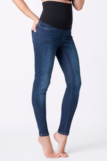 Seraphine Blue Post Maternity Shaping Skinny Jeans