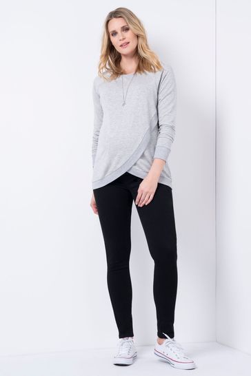 Buy Seraphine Black Organic Cotton Over Bump Maternity Slim Jeans from Next  Luxembourg