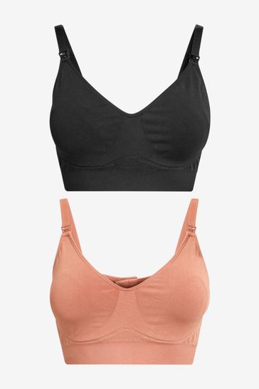 Buy Seraphine Brown Bamboo Nursing Bras Twin Pack from Next Singapore