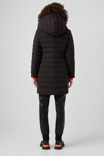 Midi puffer best sale jacket with hood