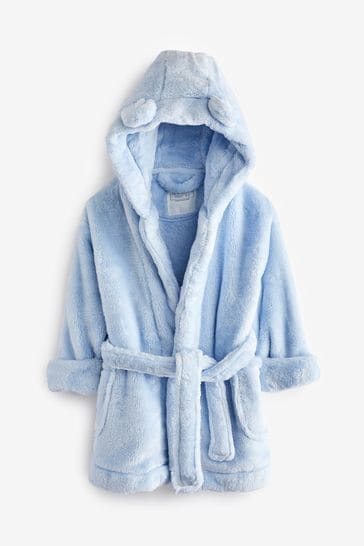 Blue Bear Ears Next Soft Touch Fleece Dressing Gown (9mths-12yrs)