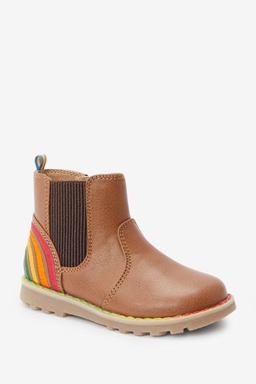 Buy Little Bird by Jools Oliver Tan Brown Younger Chelsea Boots from Next Lithuania