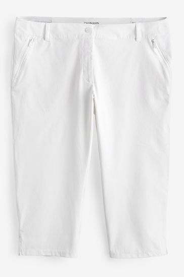 Calvin Klein Golf White Arkose Capri Trousers