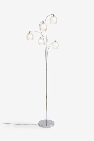 Clear Bella 5 Light Floor Lamp