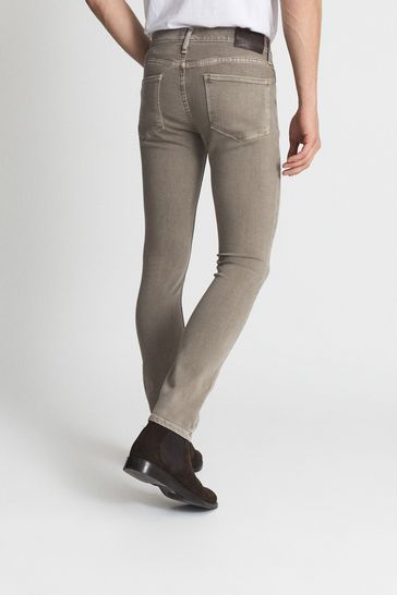 Buy Reiss Vintage Beige Ash Lennox Paige High Stretch Slim Fit