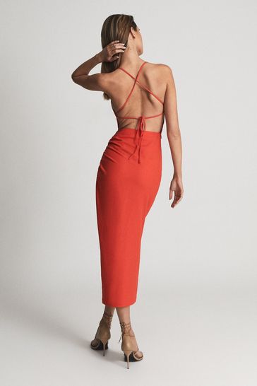 Linen hotsell bodycon dress